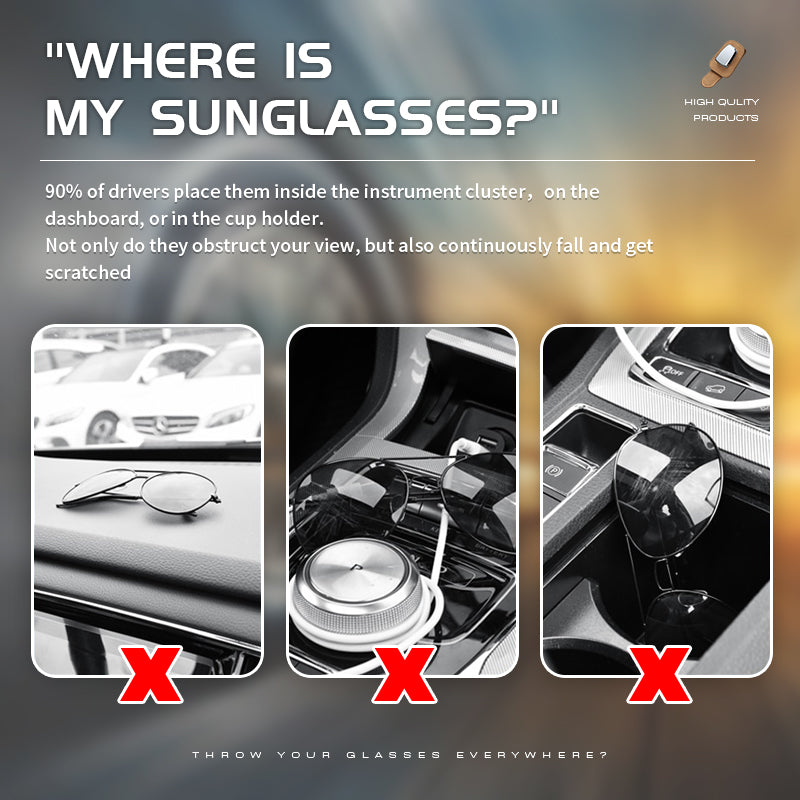Universal Car Visor Sunglasses Holder Clip👓 – Woobrooch
