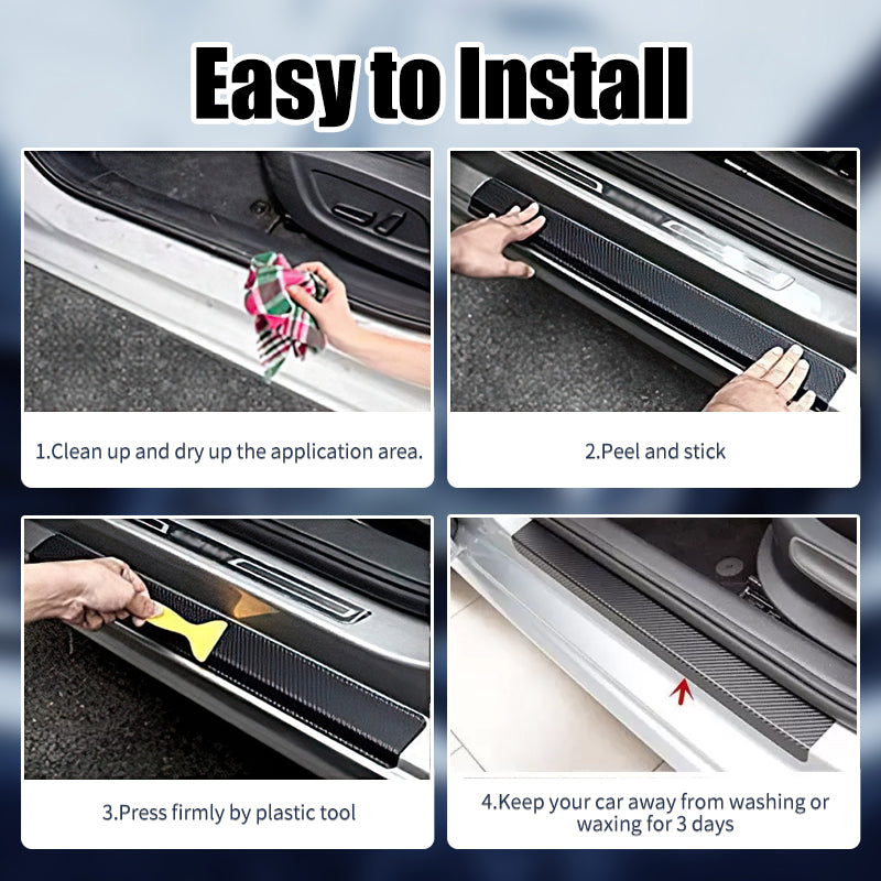 Carbon Car Door Sills Stickers( 4PCS )