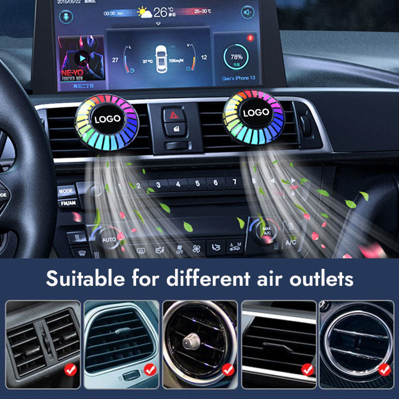 Car Air Freshener Vent Clip Led Ambient Light