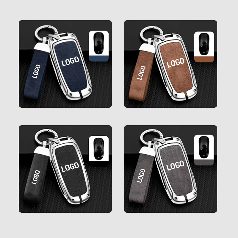 Suitable for Tesla cars - genuine leather key cover