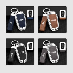 Suitable for Peugeot cars - Genuine leather key cover