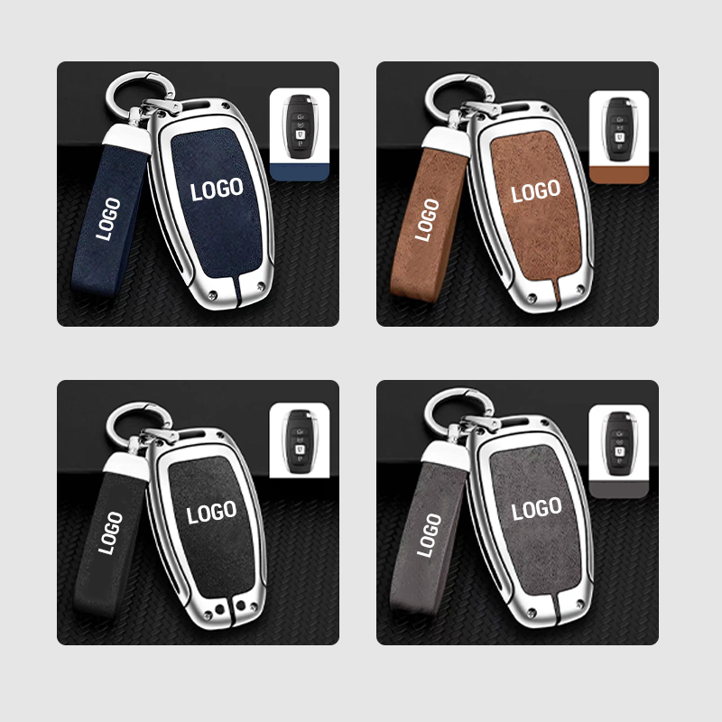 Suitable for Lincoln cars-genuine Leather Key Cover