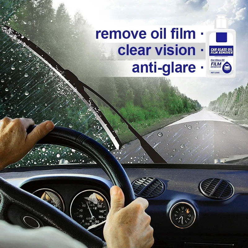 Vikakiooze Glass Oil Film Remover Car Front Windshield Window  Decontamination Rainproof