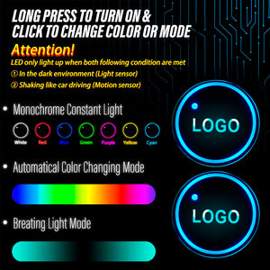 Car LED Cup Holder Lights